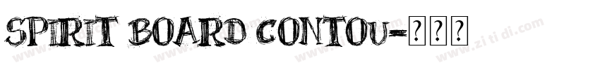 Spirit Board Contou字体转换